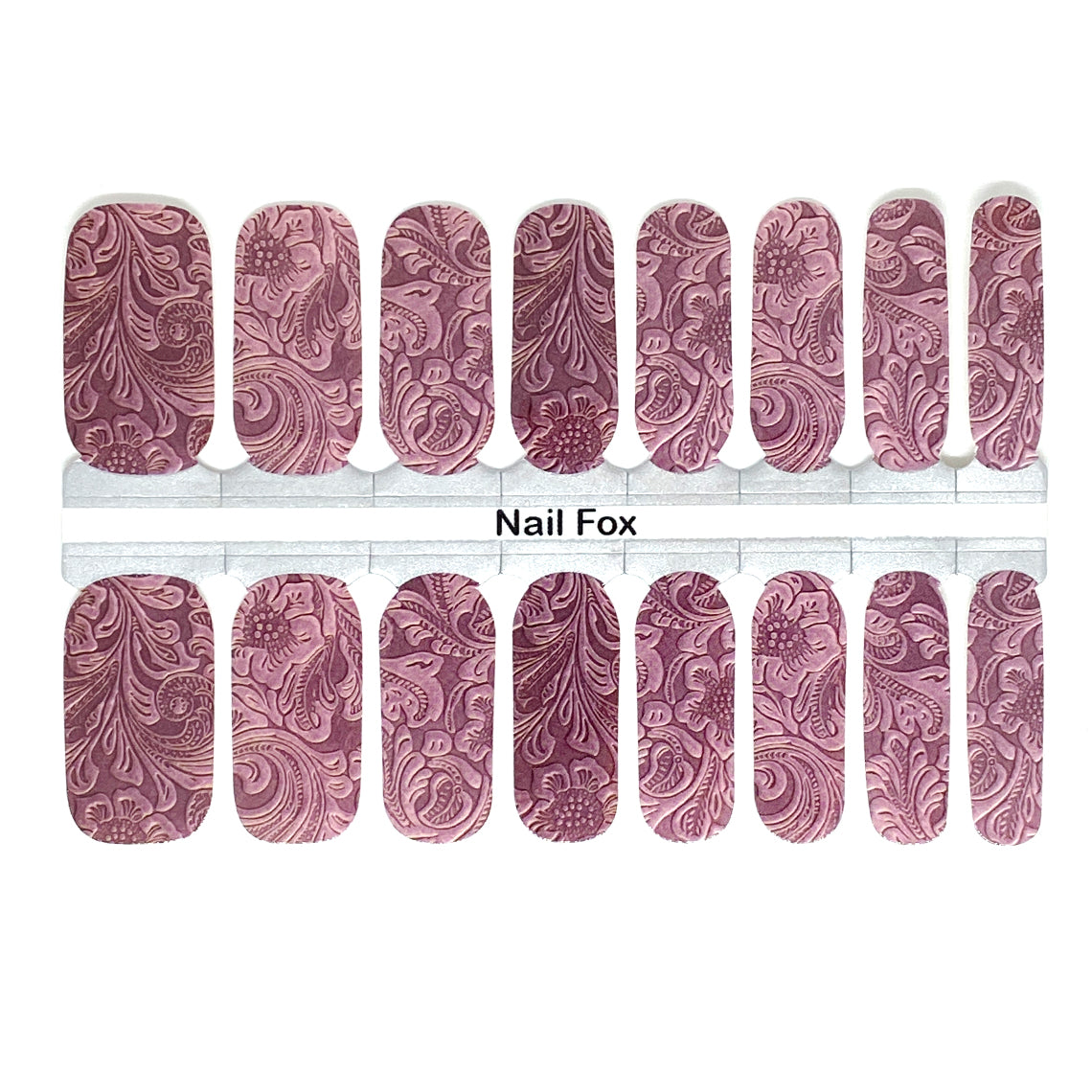 Dusty Rose Leather Exclusive Design Nail Wraps